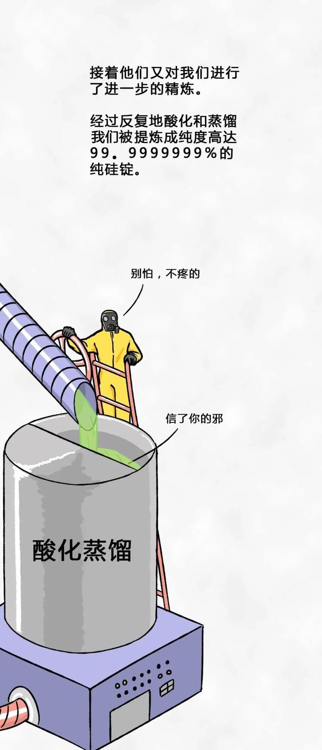 從一粒沙子到成品芯片，整個(gè)過(guò)程是怎樣的？一組漫畫給你解釋清楚(圖8)