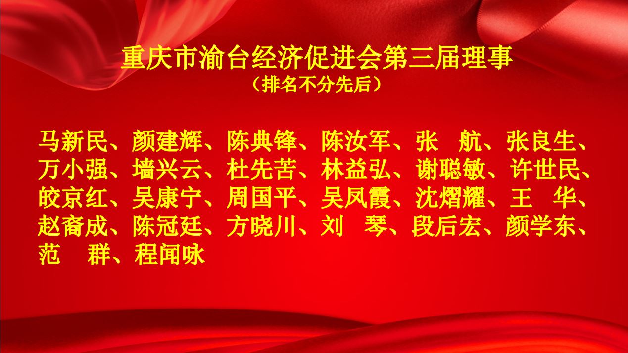 重慶市渝臺經(jīng)濟(jì)促進(jìn)會第三屆會員大會召開 | 執(zhí)行會長陳典鋒主持會議(圖6)